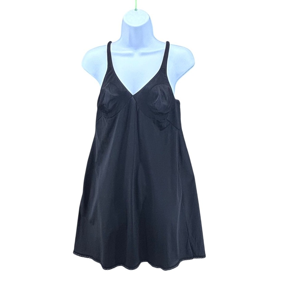 Vanity Fair Slip Dress 36 Black